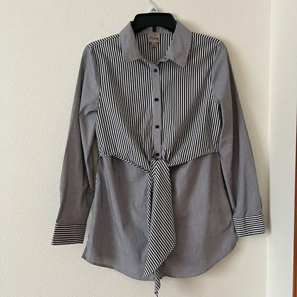 Comp Vintage botton down striped shirt S